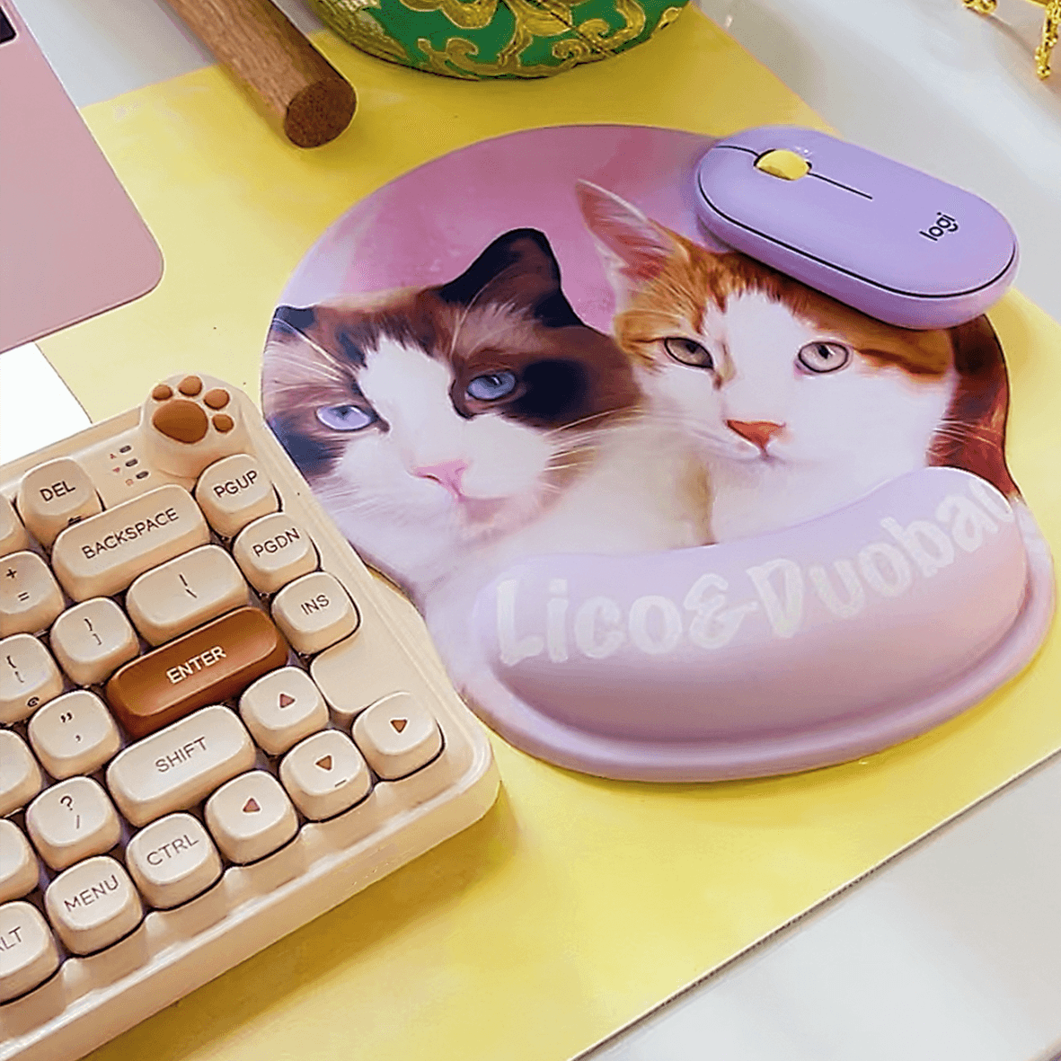 Custom Mouse pad with Wrist Rest - mogumark